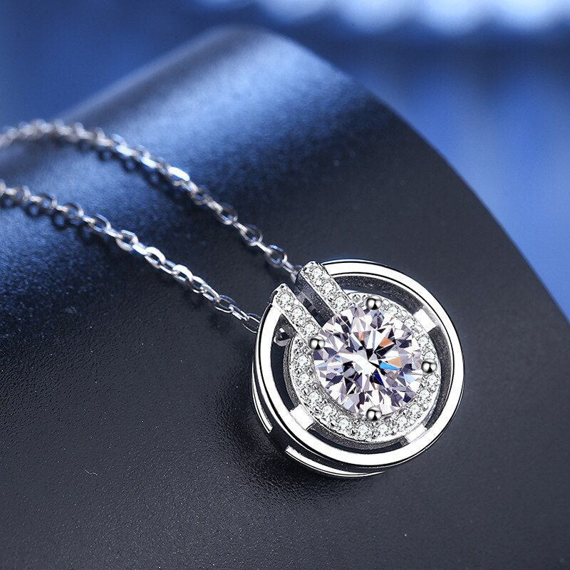 *big sale* newest 1ct round cut diamond Necklace