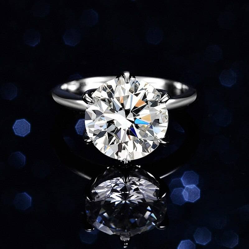 5.0 Ct Diamond Classic Engagement Ring-Black Diamonds New York