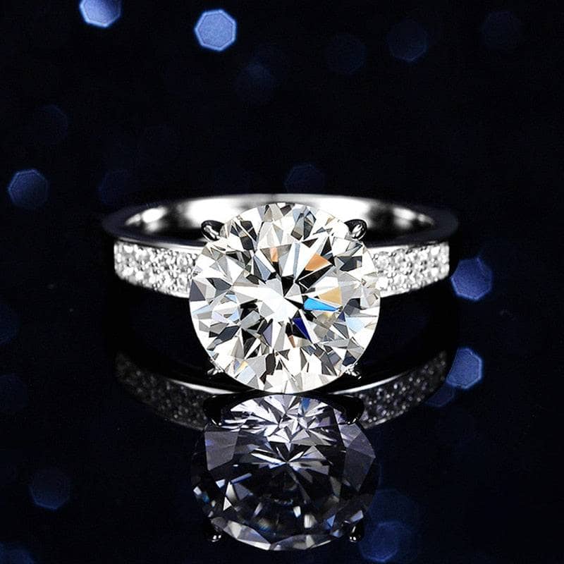 5.0 Ct Diamond Classic Engagement Ring-Black Diamonds New York