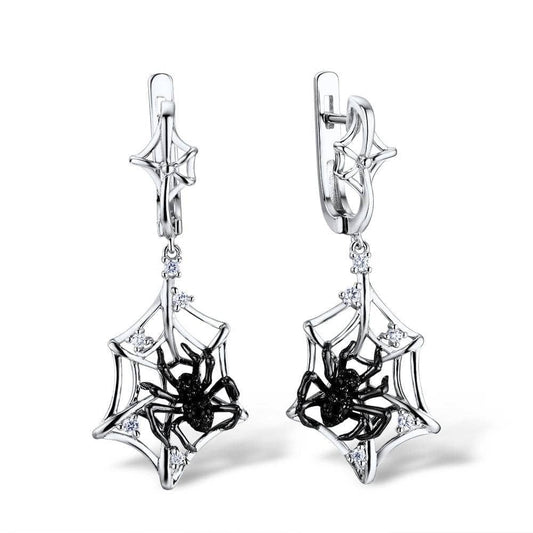 Black Spider Jewelry Set-Black Diamonds New York