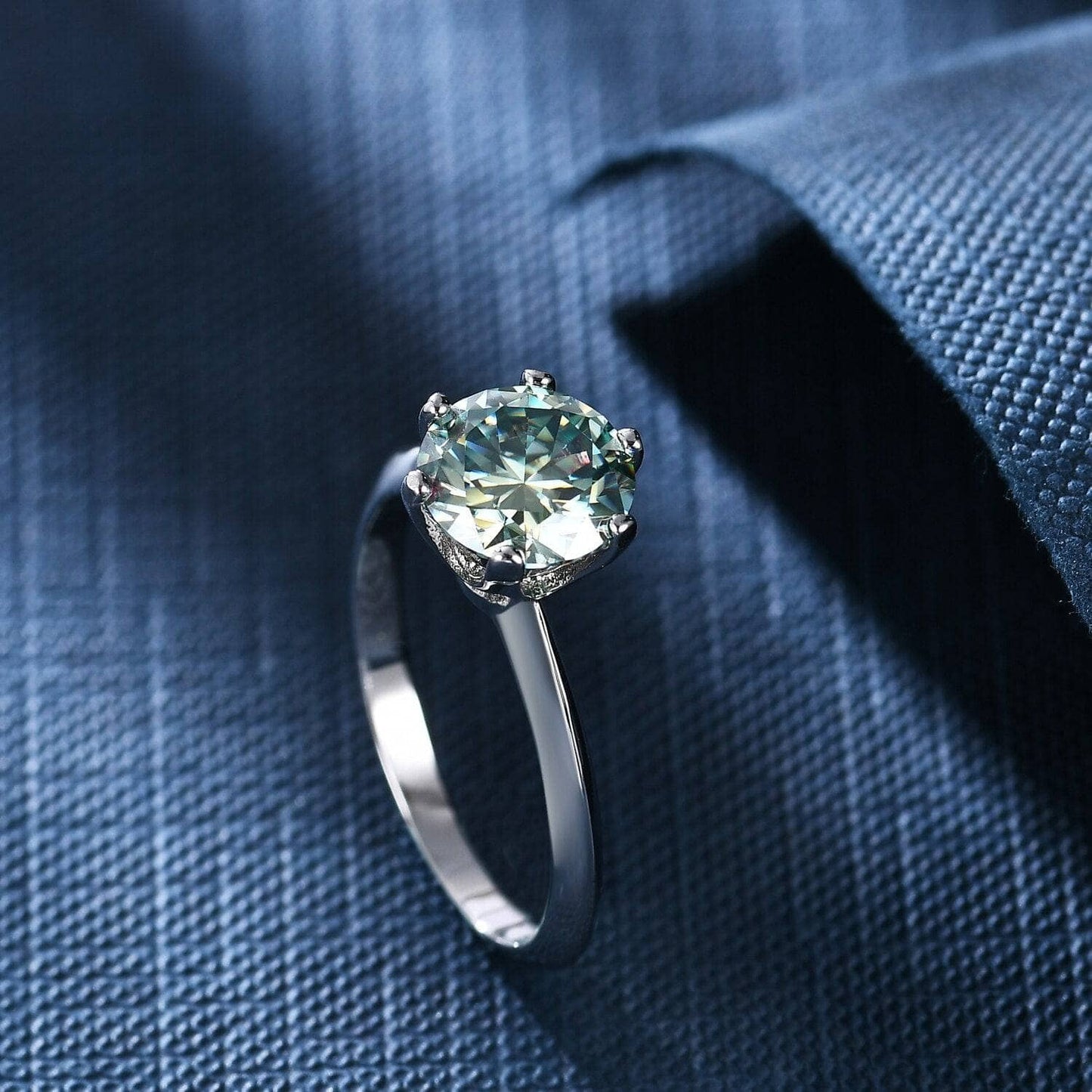 Classic Green Diamond Ring-Black Diamonds New York