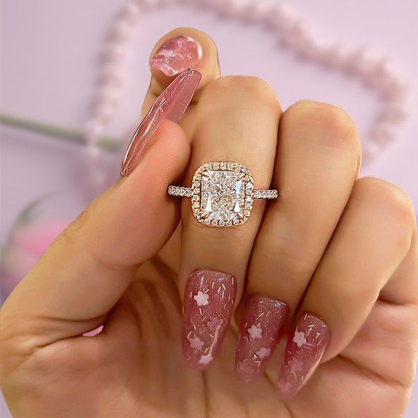 Taylor 2.00 ct Emerald Cut Diamond Halo – Pampillonia Jewelers