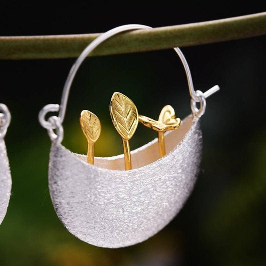 Creative Little Garden Drop Earrings-Black Diamonds New York