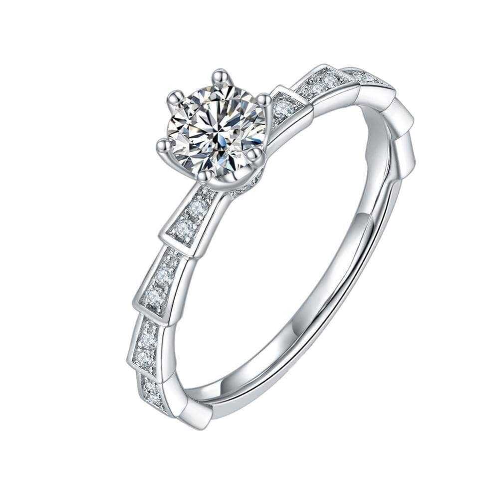 D Color 1ct Diamond Women's Engagement Ring Pass Diamond Test-Black Diamonds New York