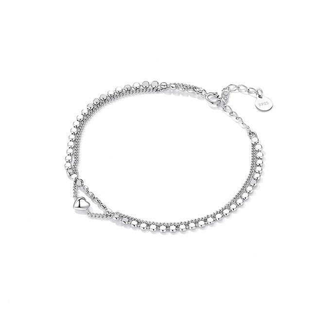 Genuine diamond heart deals adjustable bracelet