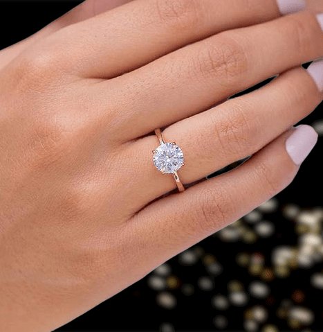 Elegant rose gold engagement rings deals