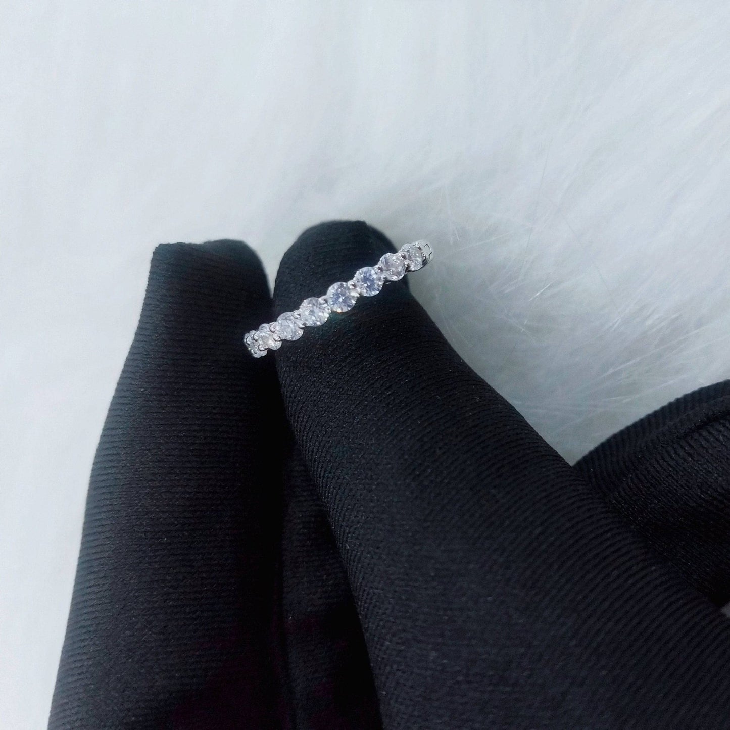 Created Diamond Luxury Big Circle Earrings-Black Diamonds New York