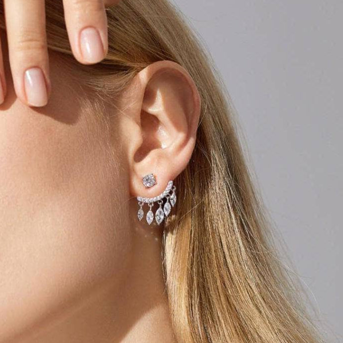 EVN Diamond Magical Double Use Water Drip Tassel Earrings from Black Diamonds New York