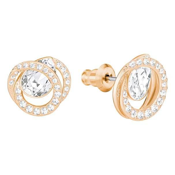 Created Diamond Pear Flower Design Pierced Earring-Black Diamonds New York