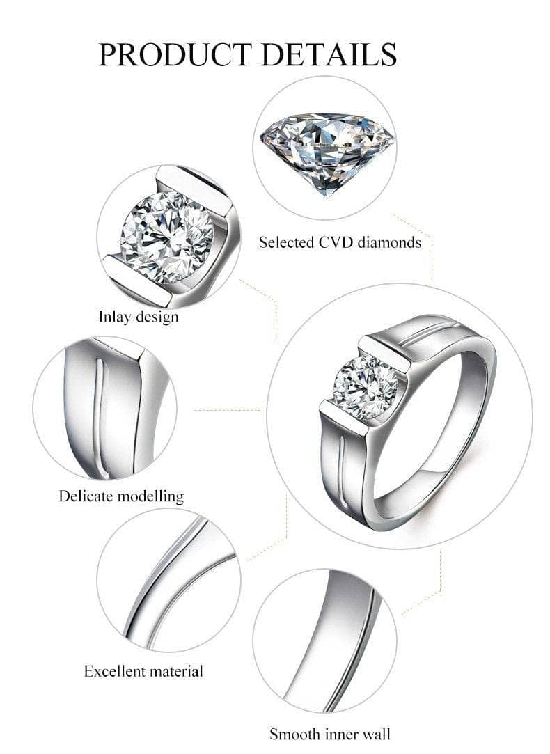 Mauli Jewels Engagement Rings for Men 0.045 Carat Mens Versatile Engagement  Wedding Diamond Ring prong 10K Yellow Gold - Walmart.com