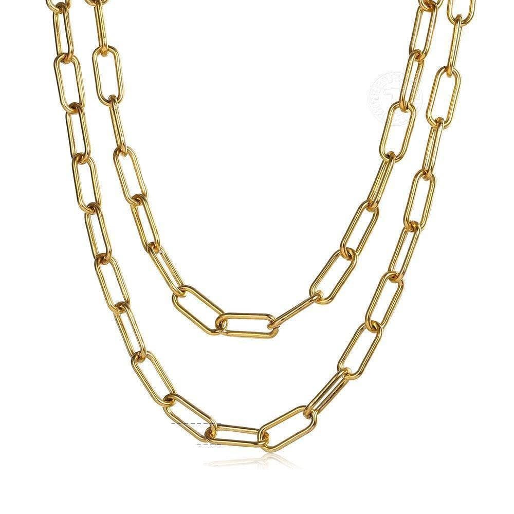 Figaro Chain Toggle Clasp Necklace