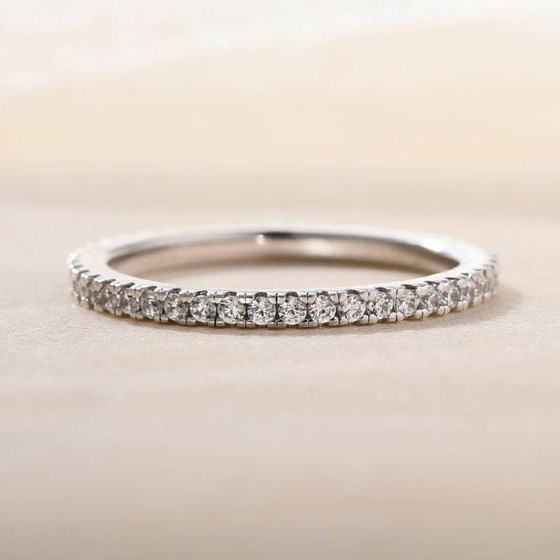 Full Eternity 4PC Stackable Ring Band Set-Black Diamonds New York