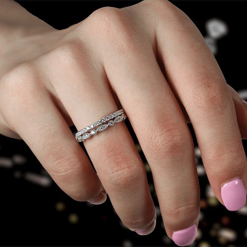 1.25 ct - Square Moissanite - Double Halo - Twisted Band - Vintage Inspired  - Pave - Wedding Ring Set in 18K White Gold over Silver 