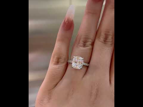 3.0ct Cushion Cut Diamond Engagement Ring