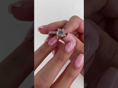 3.0ct Classic Princess Cut Simulated Diamond Engagement Ring