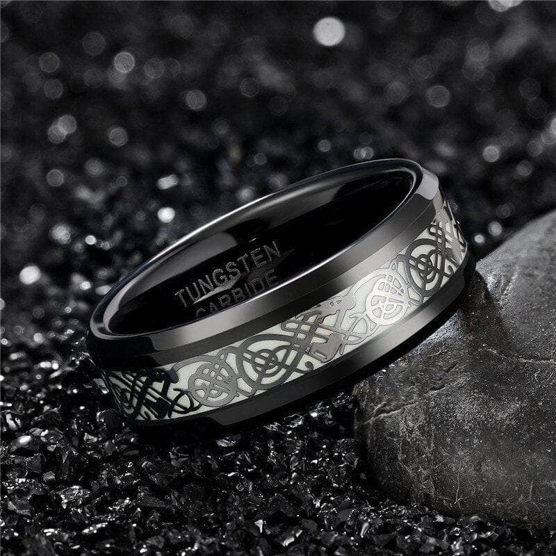 Black Diamond Tungsten Wedding Ring,Tungsten Wedding Band,Anniversary Ring,Engagement ring,Tungsten Carbide,Men & Women,Gunmetal authentic Ring