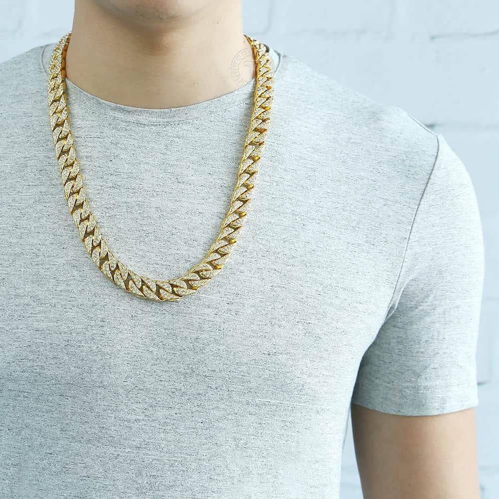 Necklace 14k used lightly hotsell gold Cuban link chain