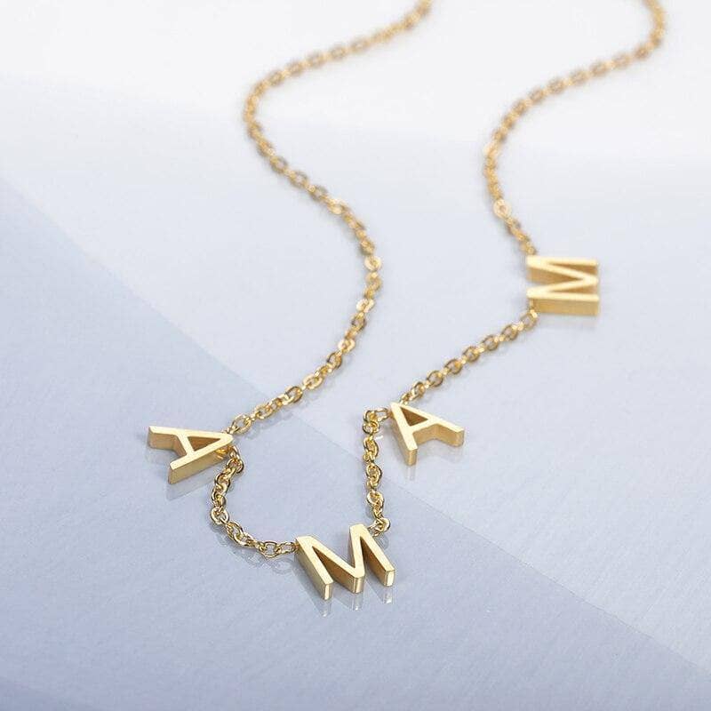 Mama letter necklace deals