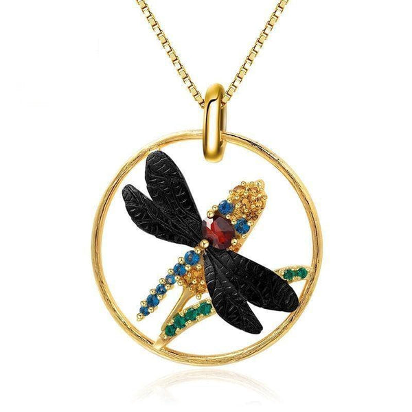 Mathon Paris Dragonfly Long Designer Necklace