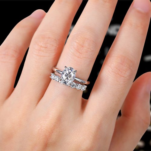 2.0ct Moissanite Diamond Engagement Wedding store Ring 8