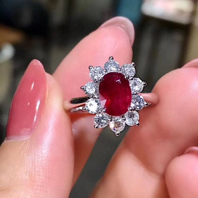 Scarlett antique Victorian five stone ruby engagement ring – The Vintage  Ring Company
