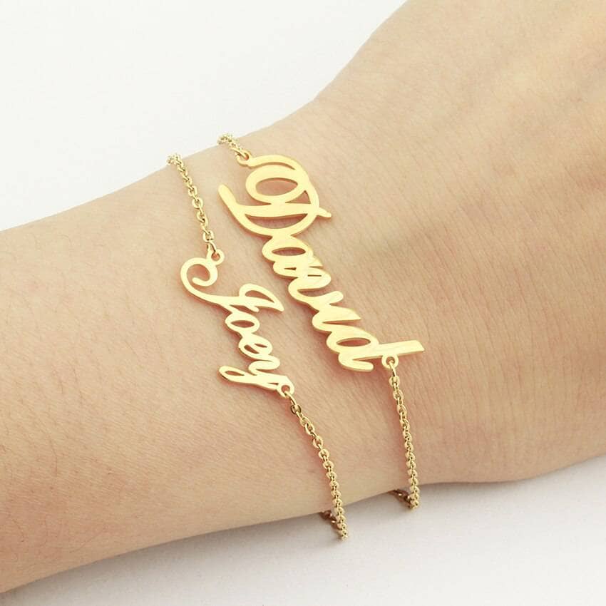 Personalized Three Name Bracelet Black Diamonds New York from Black Diamonds New York