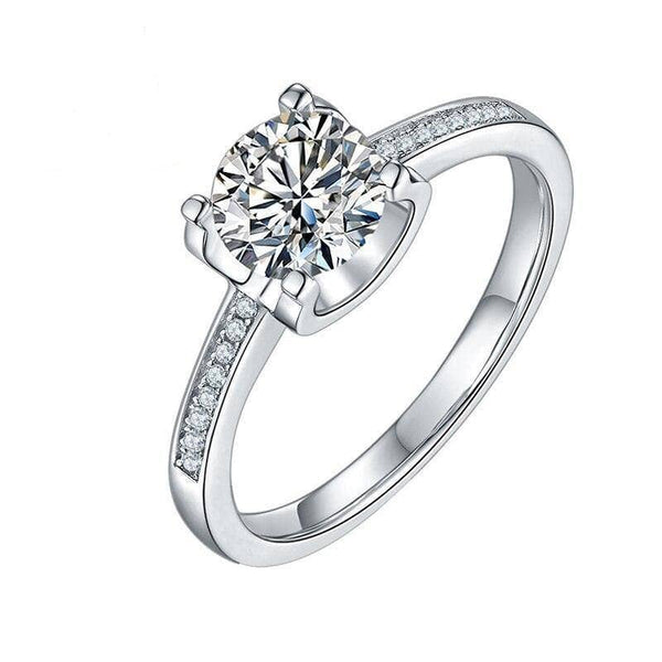 Petite milgrain diamond deals ring