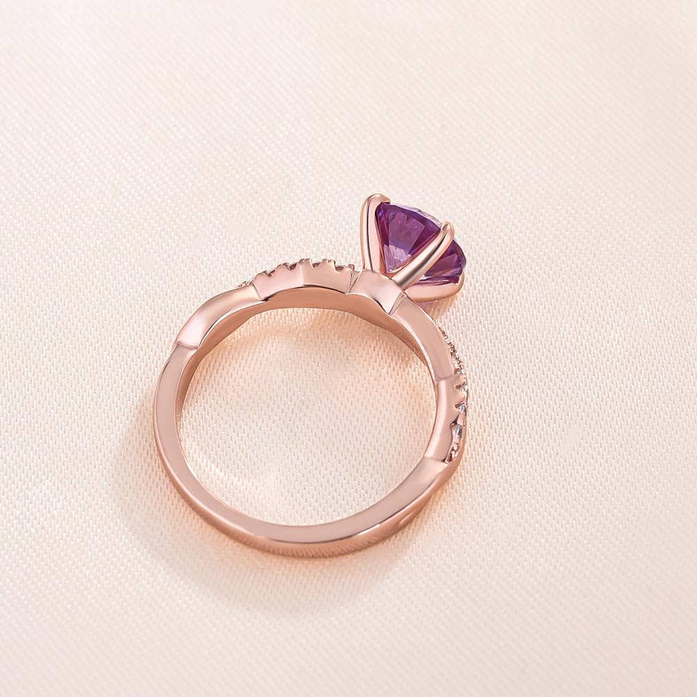 Purple promise rings online