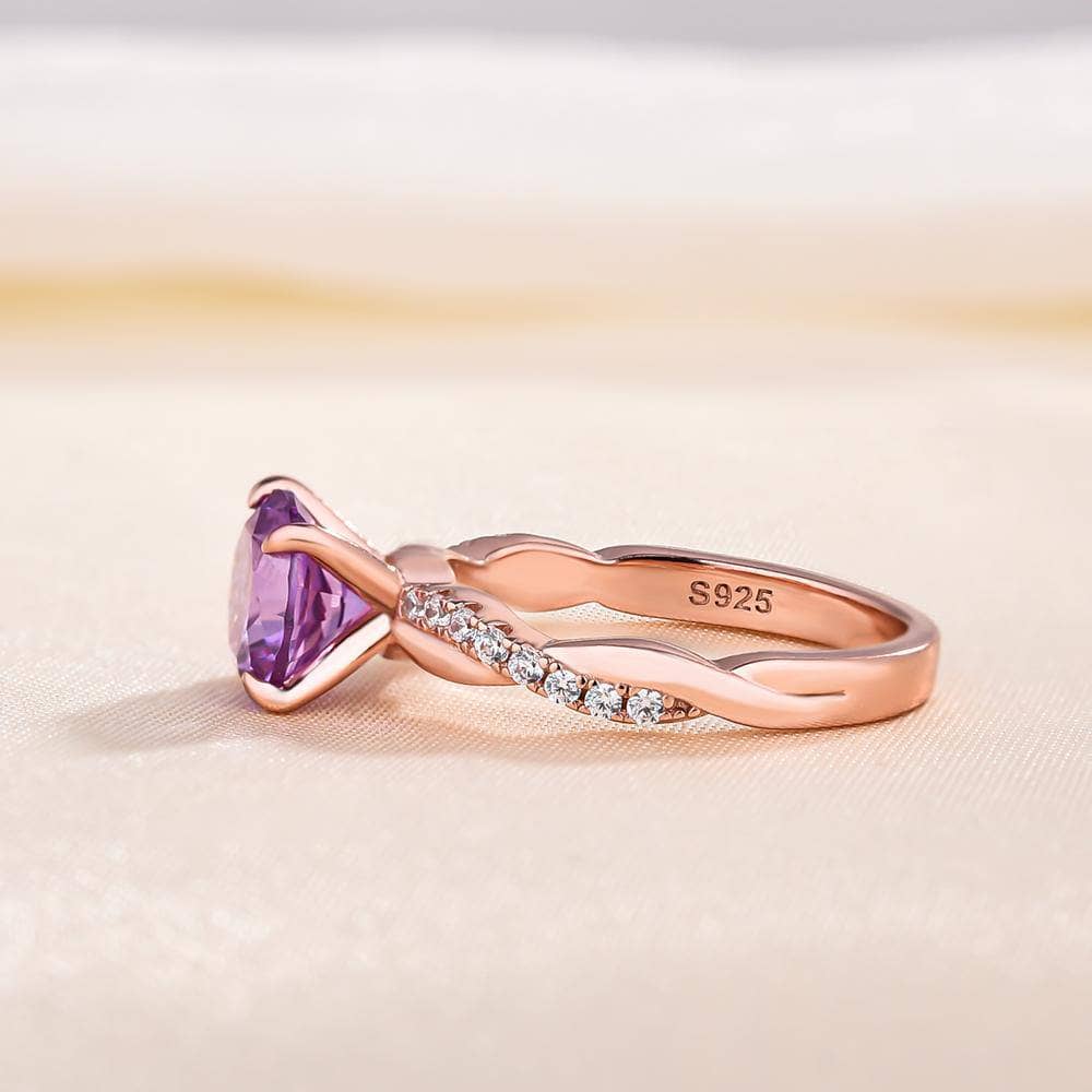 Amethyst promise rings online