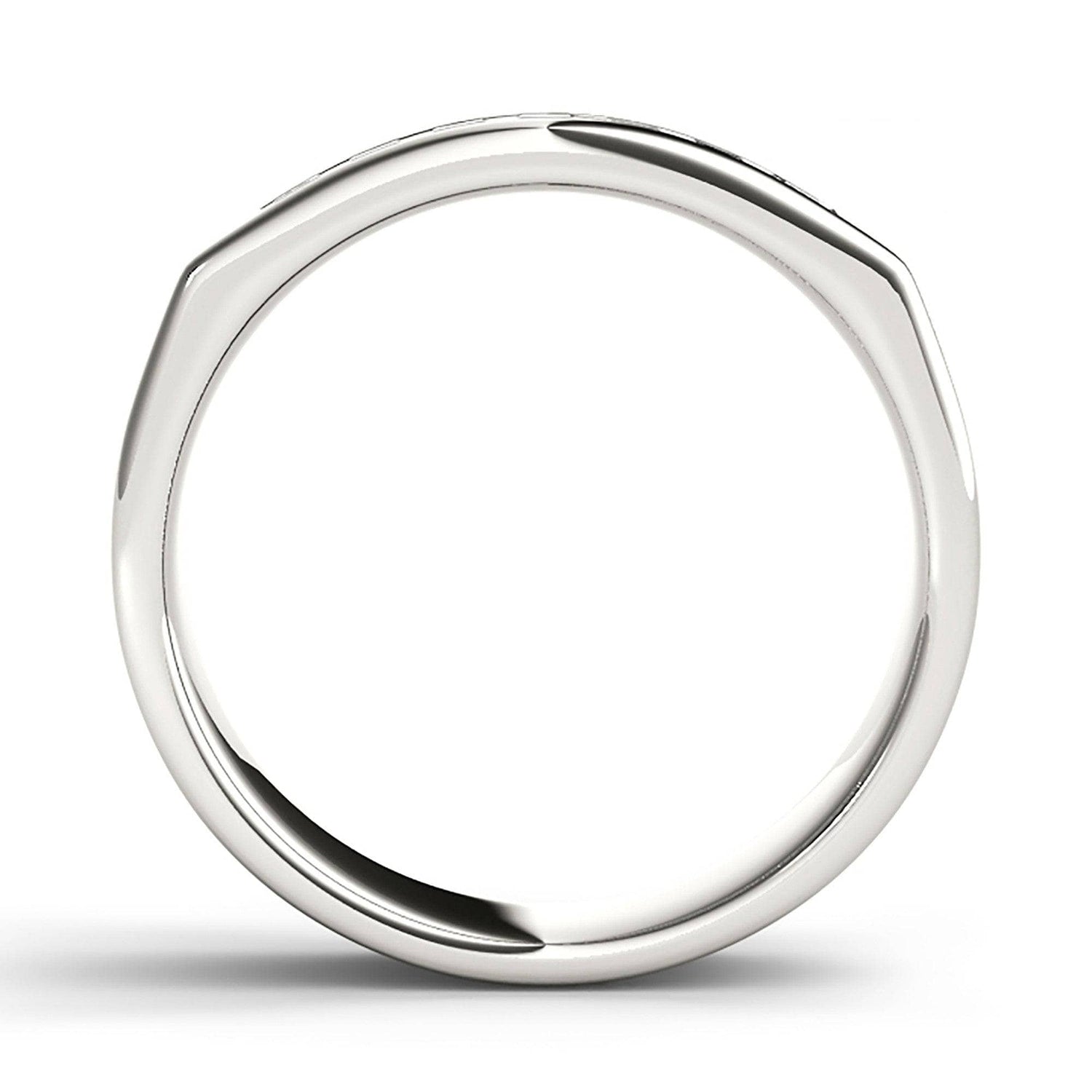 Round Cut Diamond Minimalist Design Mens Ring-Black Diamonds New York