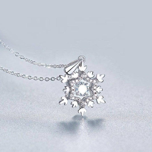 Snowflake Diamond Necklace-Black Diamonds New York