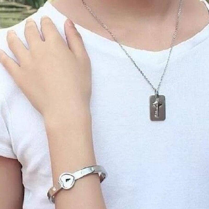 King And Queen Couple Key Lock Bracelet And Pendant Set With Gift Box  Perfect Gothic Jewelry For Couples From Patrina, $30.36 | DHgate.Com