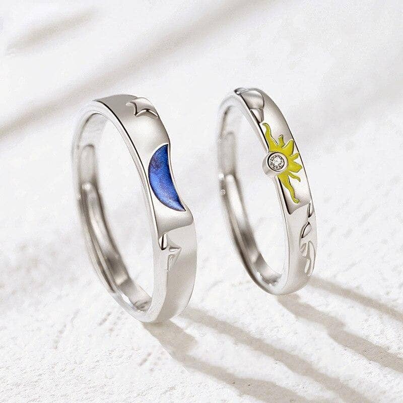 The Best Wedding Gift For Your Lover Couple Rings Natural Topaz Lover's Ring  925 Sterling Silver - Rings - AliExpress