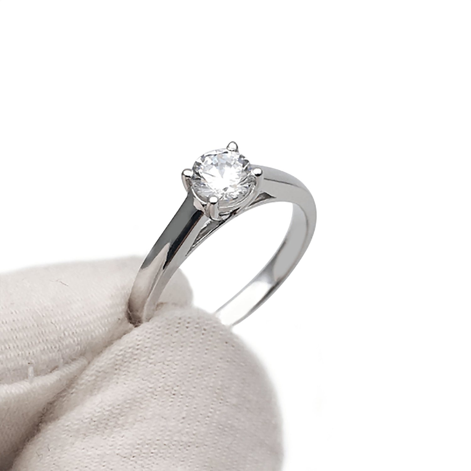 White Gold Round Diamond Art Deco Ring Set-Black Diamonds New York