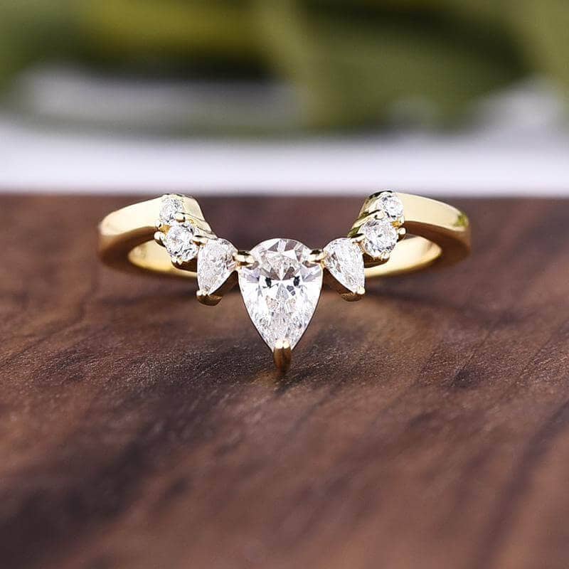 Yellow Gold Flower Halo Design Round Cut Wedding Set-Black Diamonds New York